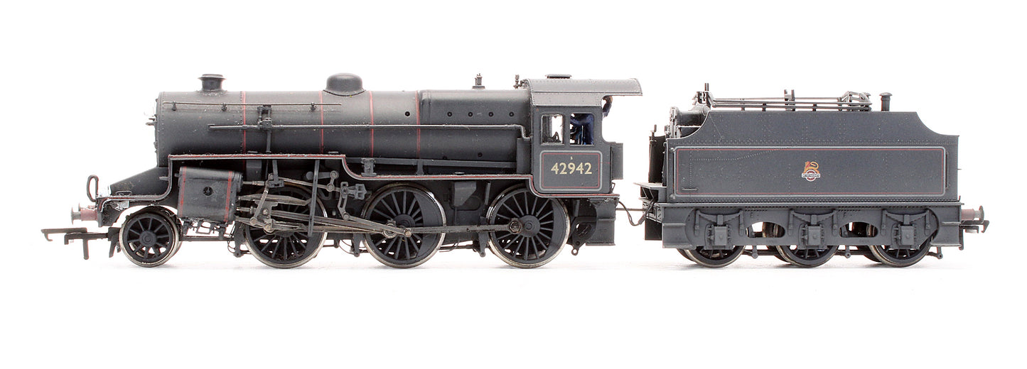 Pre-Owned 2-6-0 Crab 42942 BR Lined Black Early Emblem Steam Locomotive - Weathered -DCC Sound Fitted