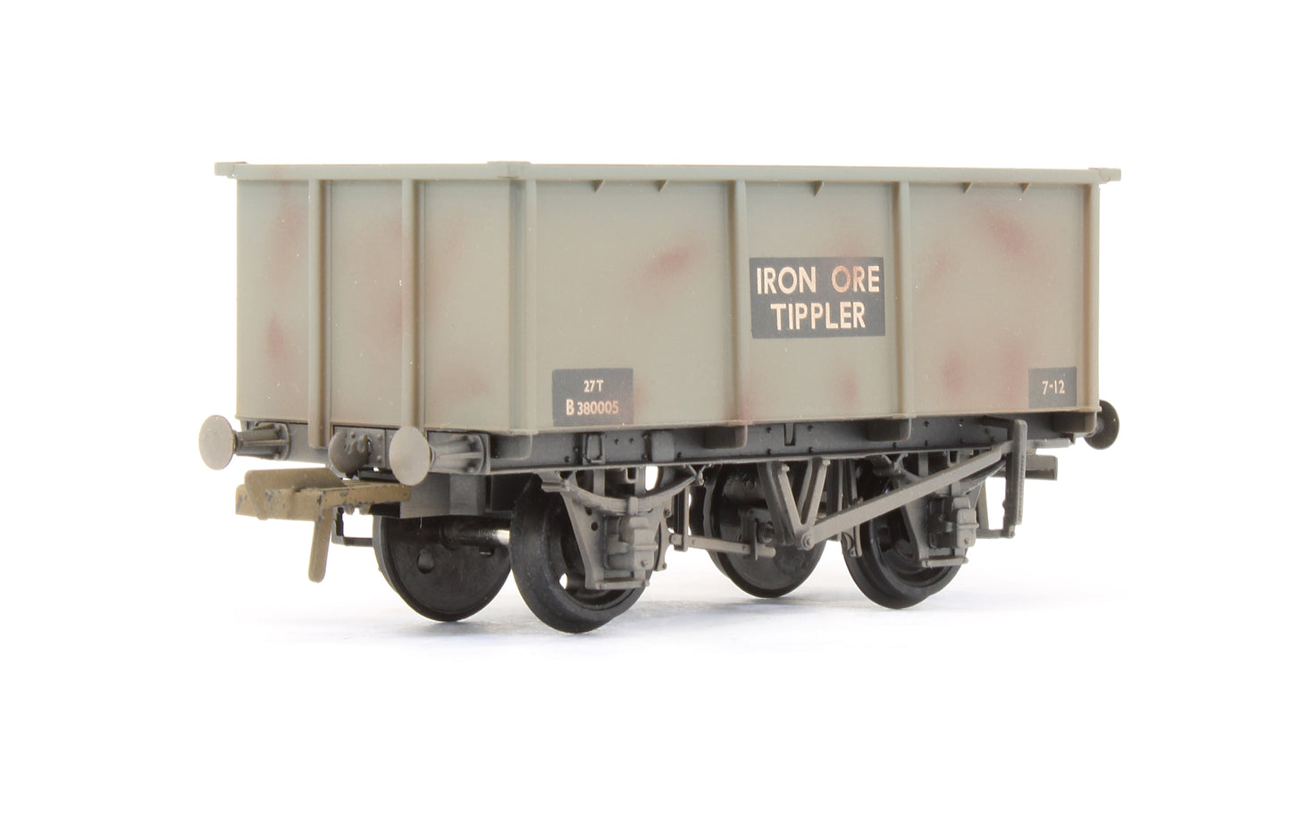 Pre-Owned 37-277A 27 Ton Steel Tippler Wagon 'Iron Ore' Grey B380005 - Weathered