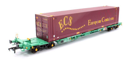 Pre-Owned Pair of Intermodal Bogie Wagon With 45ft 'ECS' Containers