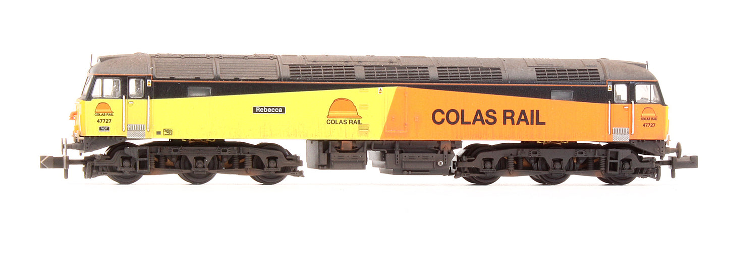 Pre-Owned Class 47/7 47727 'Rebecca' Colas Rail Diesel Locomotive - Custom Weathered