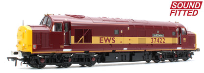 35-335KSF Class 37/4 Refurbished 37422 'Cardiff Canton' EWS Red and Gold - DCC Sound