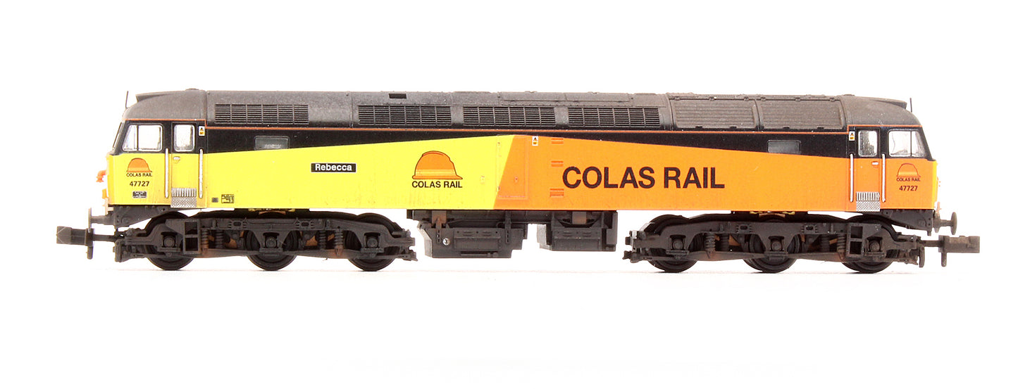 Pre-Owned Class 47/7 47727 'Rebecca' Colas Rail Diesel Locomotive - Custom Weathered
