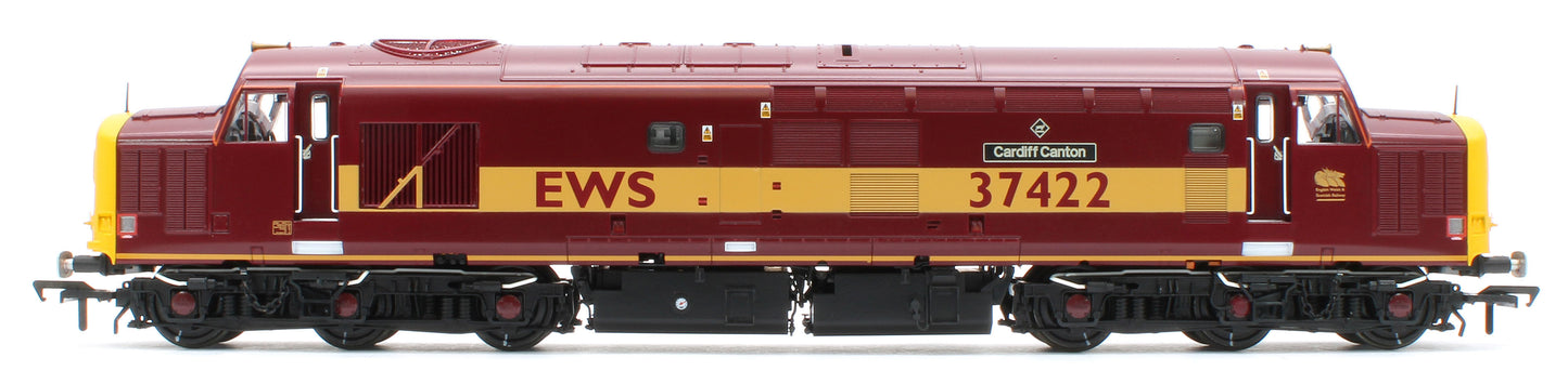 35-335K Class 37/4 Refurbished 37422 'Cardiff Canton' EWS Red and Gold Diesel Locomotive