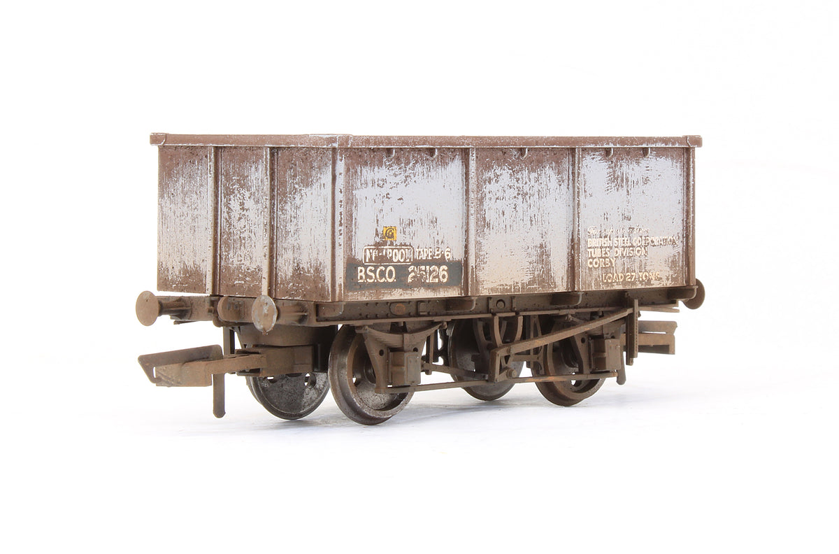Pre-Owned British Steel 27 Ton Tippler Wagon 'B.S.C.O 25126' - Custom Weathered