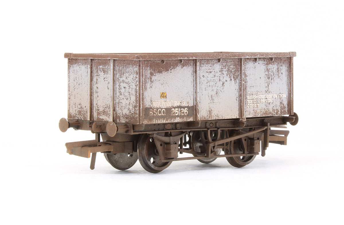 Pre-Owned British Steel 27 Ton Tippler Wagon 'B.S.C.O 25126' - Custom Weathered