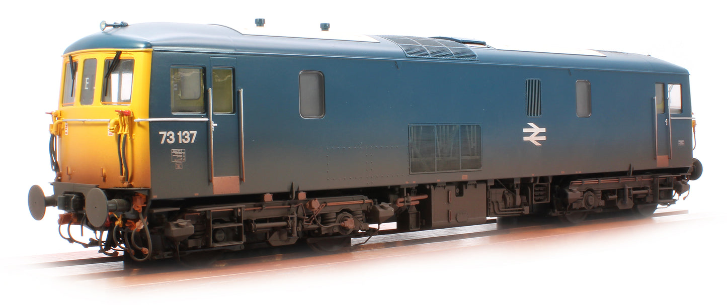 Class 73/1 BR Blue 73137 (full yellow ends) Electro Diesel Locomotive - Lightly Weathered