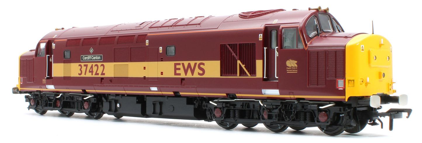 35-335K Class 37/4 Refurbished 37422 'Cardiff Canton' EWS Red and Gold Diesel Locomotive
