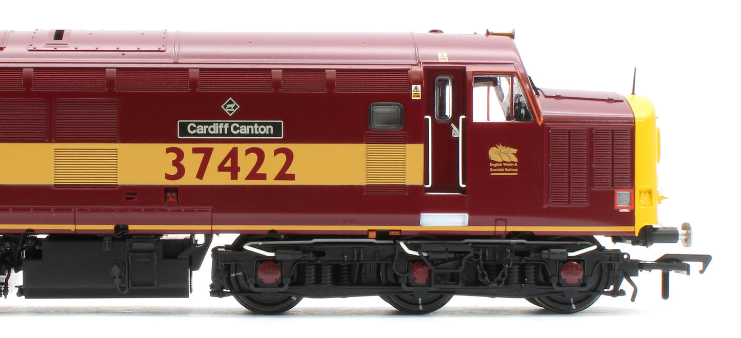 35-335K Class 37/4 Refurbished 37422 'Cardiff Canton' EWS Red and Gold Diesel Locomotive