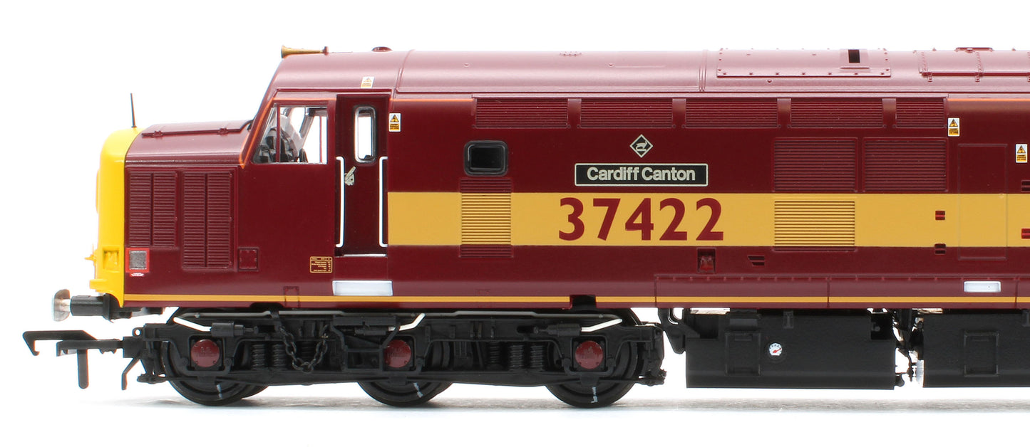 35-335KSF Class 37/4 Refurbished 37422 'Cardiff Canton' EWS Red and Gold - DCC Sound