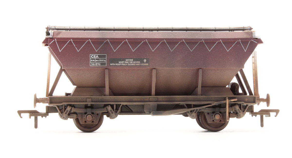 Pre-Owned 46 Tonne GLW Covered Hopper Wagon CEA EWS - Custom Weathered
