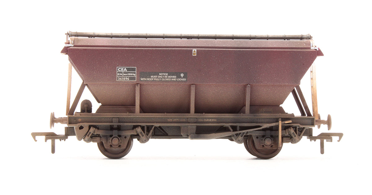 Pre-Owned 46 Tonne GLW Covered Hopper Wagon CEA EWS - Custom Weathered