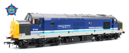 Pre-Owned 35-338 Class 37/4 37414 'Cathays C&W Works 1846-1993' BR Regional Railways Diesel Locomotive - DCC Fitted