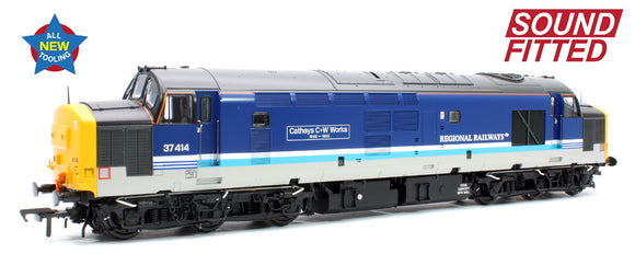 Class 37/4 37414 'Cathays C&W Works 1846-1993' BR Regional Railways Diesel Locomotive (DCC Sound)