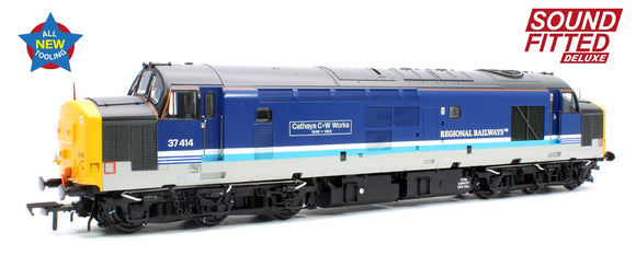 Class 37/4 37414 'Cathays C&W Works 1846-1993' BR Regional Railways Diesel Locomotive (Deluxe DCC Sound)