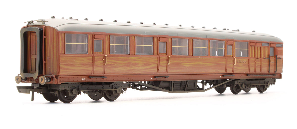 Pre-Owned BR Teak 61' 6" Corridor Brake Composite Coach 'E10125' - Custom Weathered