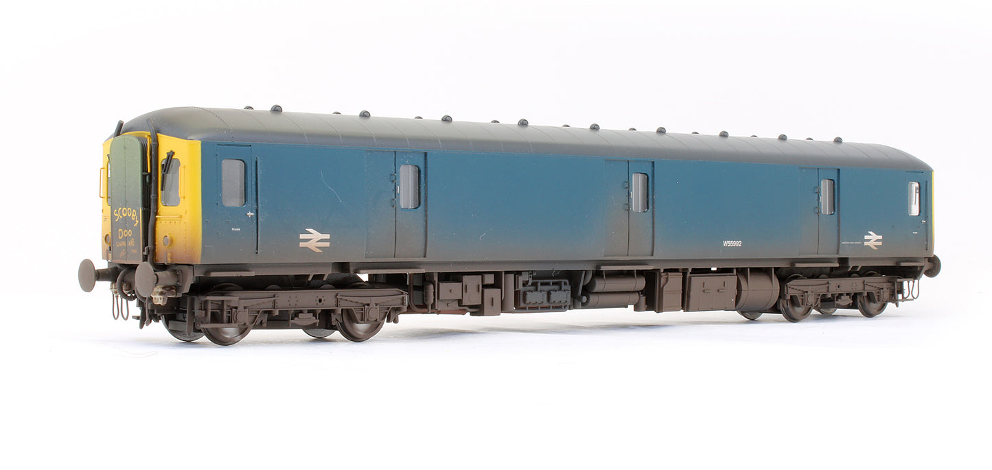 Class 128 BR Blue Full Yellow Ends W55992 DPU 'Scooby Doo' - Weathered