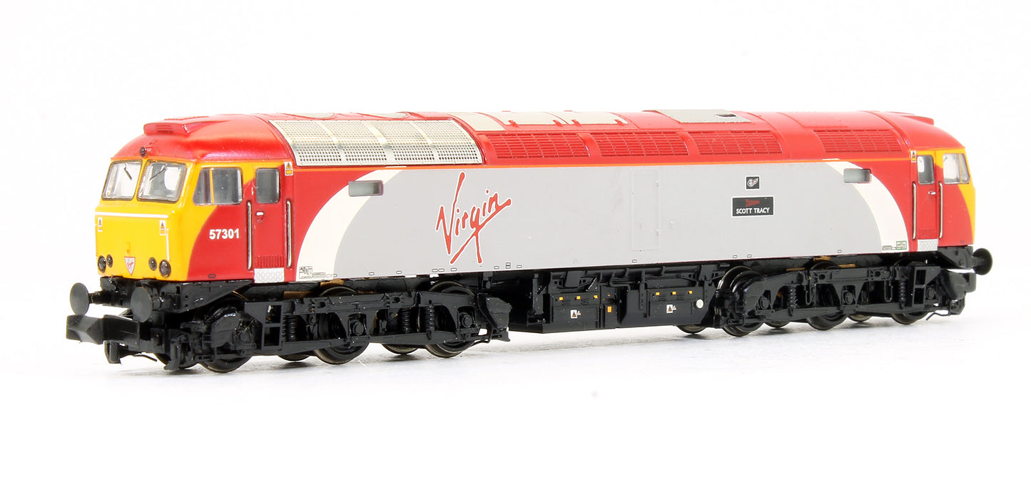 Pre-Owned Class 57 301 "Scott Tracy" Virgin Diesel Locomotive