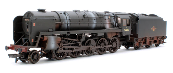BR Standard 9F (Tyne Dock) with BR1B Tender 92097 BR Black (Late Crest) Weathered