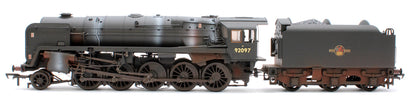 Pre-Owned BR Standard 9F (Tyne Dock) with BR1B Tender 92097 BR Black (Late Crest) Steam Locomotive - Weathered & DCC Sound