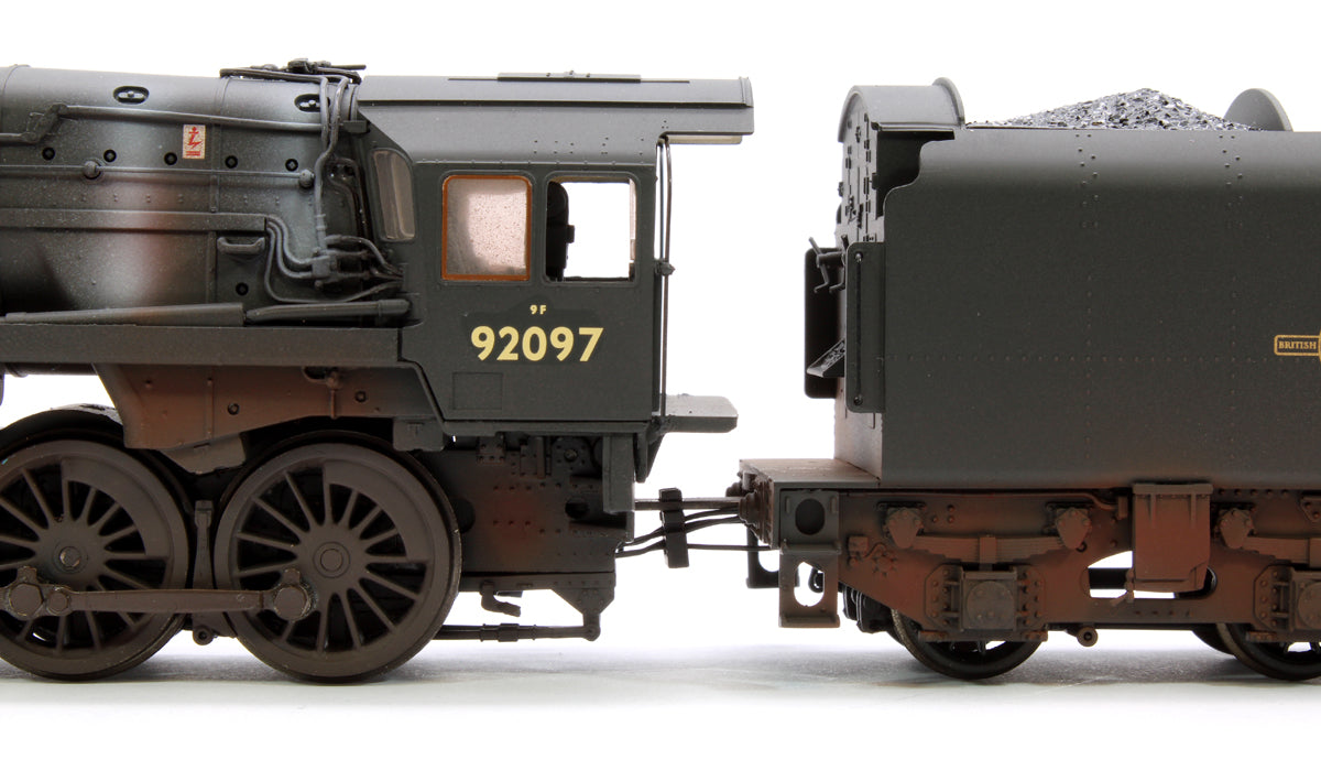 Pre-Owned BR Standard 9F (Tyne Dock) with BR1B Tender 92097 BR Black (Late Crest) Steam Locomotive - Weathered & DCC Sound