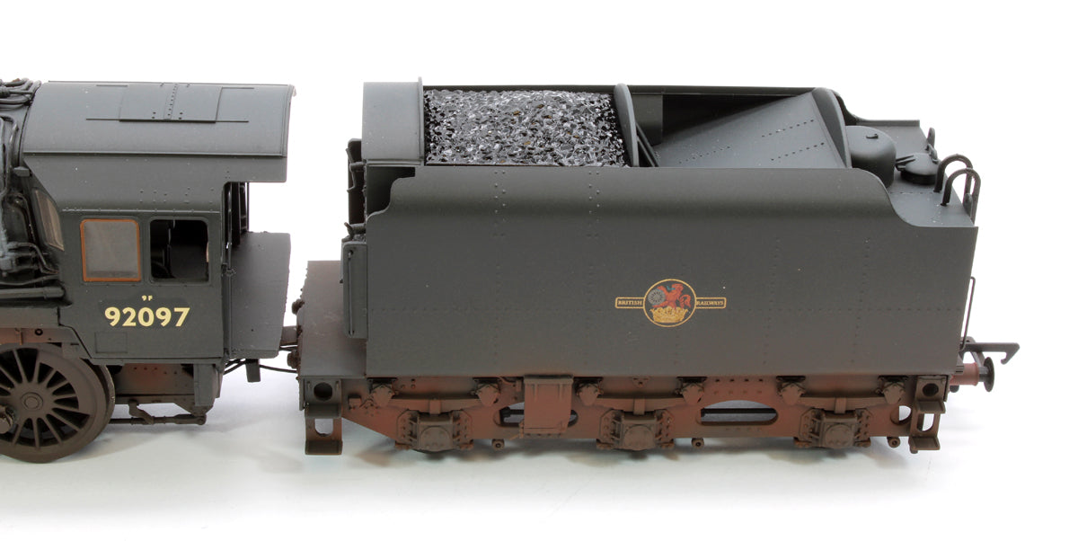Pre-Owned BR Standard 9F (Tyne Dock) with BR1B Tender 92097 BR Black (Late Crest) Steam Locomotive - Weathered & DCC Sound