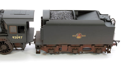 Pre-Owned BR Standard 9F (Tyne Dock) with BR1B Tender 92097 BR Black (Late Crest) Steam Locomotive - Weathered & DCC Sound
