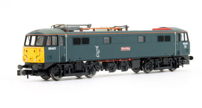 Pre-Owned Class 86 Mons Meg Serco 86401 Caledonian Blue SYP Electric Locomotive