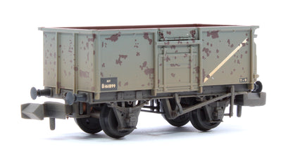 BR 16T Steel Mineral Wagon with Top Flap Doors BR Grey No. B161899 - Weathered