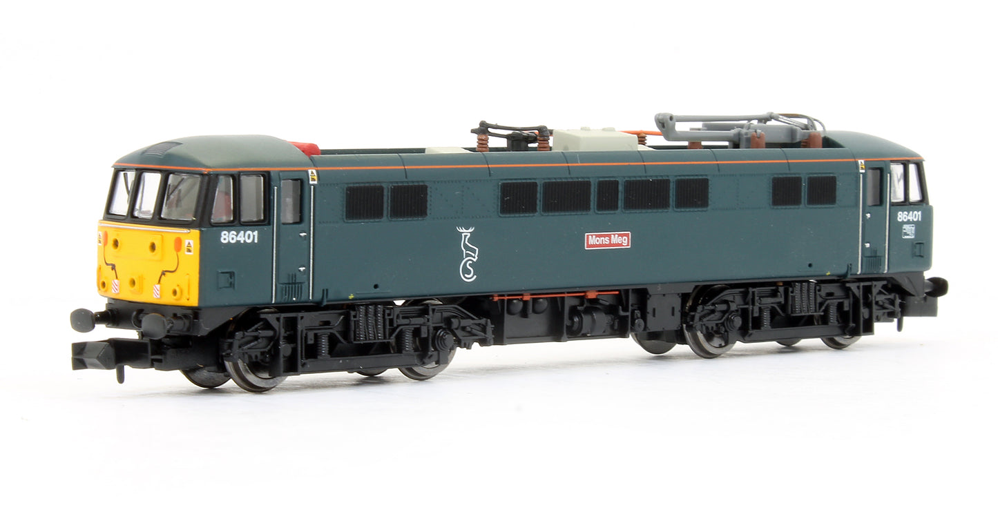 Pre-Owned Class 86 Mons Meg Serco 86401 Caledonian Blue SYP Electric Locomotive