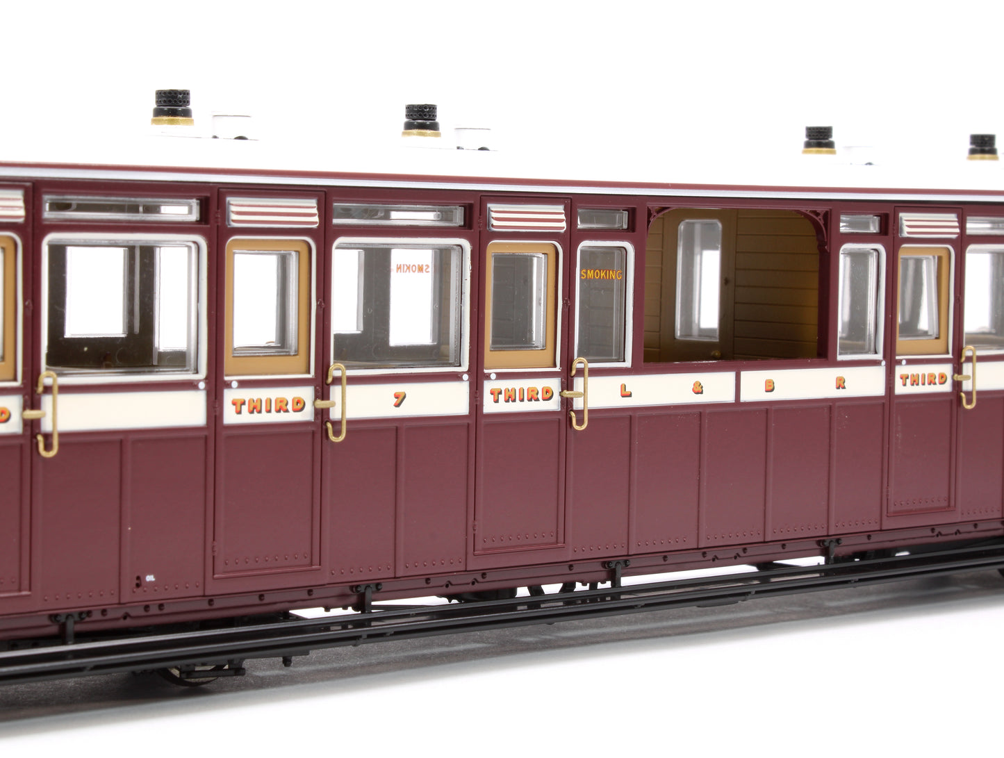 Lynton & Barnstaple Open 3rd Red/Ivory No.7 1902-1922 - DCC Fitted