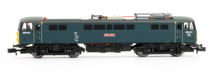 Pre-Owned Class 86 Mons Meg Serco 86401 Caledonian Blue SYP Electric Locomotive