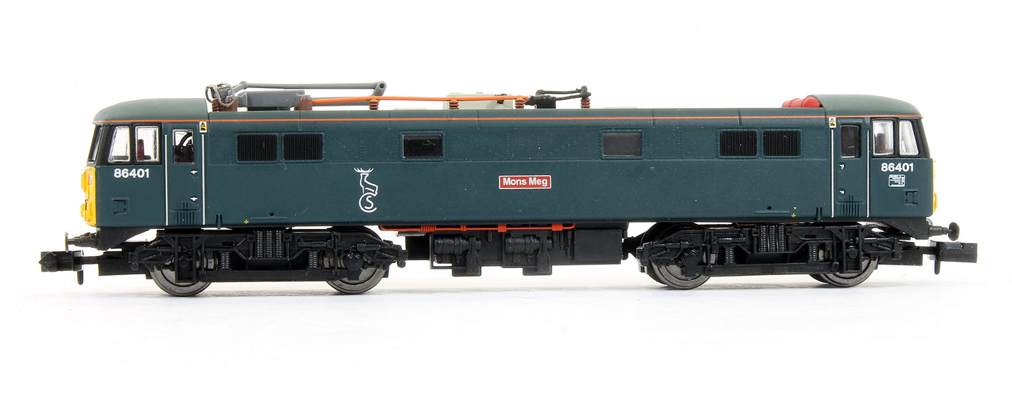 Pre-Owned Class 86 Mons Meg Serco 86401 Caledonian Blue SYP Electric Locomotive