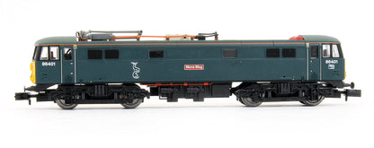 Pre-Owned Class 86 Mons Meg Serco 86401 Caledonian Blue SYP Electric Locomotive