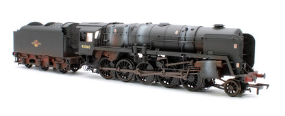 BR Standard 9F (Tyne Dock) with BR1B Tender 92060 BR Black (Late Crest) Steam Locomotive - Weathered