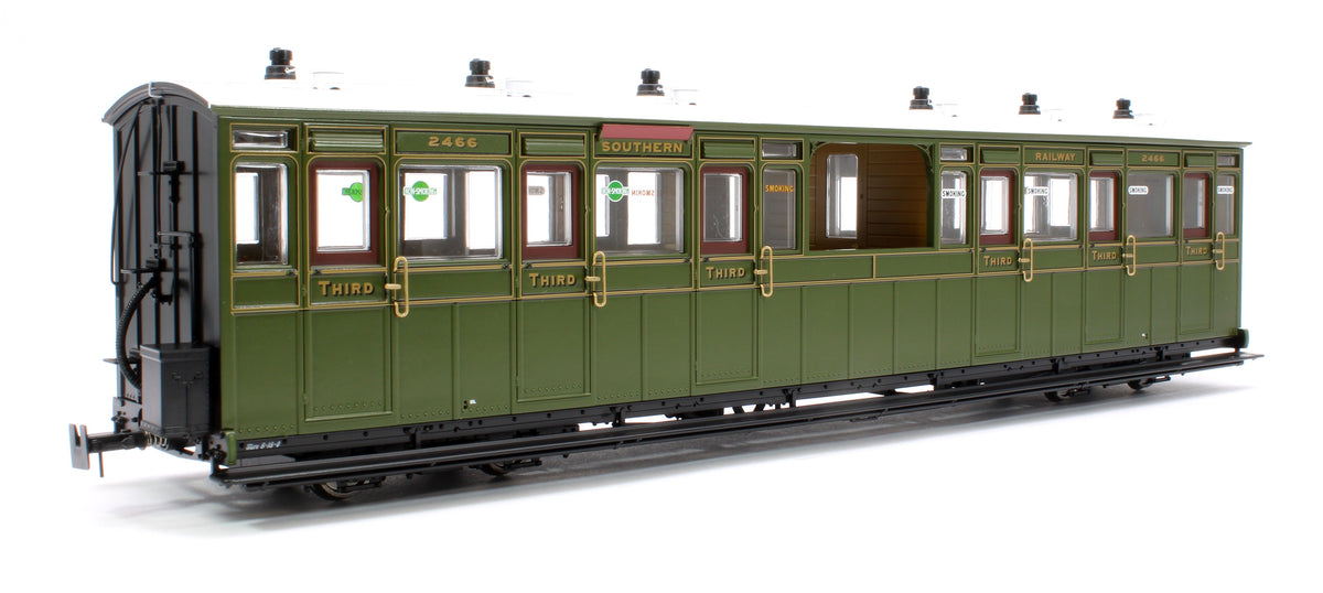Pre-Owned LHT-7NP-002D Lynton & Barnstaple Open 3rd Southern SR Olive Green 2466 1924-1935 - DCC Fitted