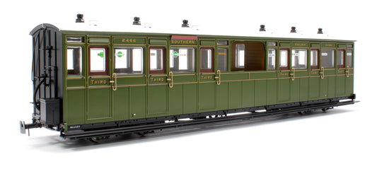 Pre-Owned LHT-7NP-002D Lynton & Barnstaple Open 3rd Southern SR Olive Green 2466 1924-1935 - DCC Fitted