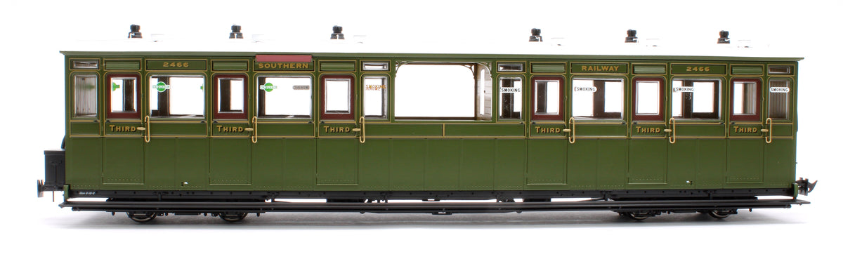 Pre-Owned LHT-7NP-002D Lynton & Barnstaple Open 3rd Southern SR Olive Green 2466 1924-1935 - DCC Fitted