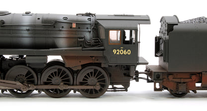 BR Standard 9F (Tyne Dock) with BR1B Tender 92060 BR Black (Late Crest) Steam Locomotive - Weathered & DCC Sound