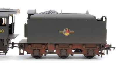 BR Standard 9F (Tyne Dock) with BR1B Tender 92060 BR Black (Late Crest) Steam Locomotive - Weathered & DCC Sound