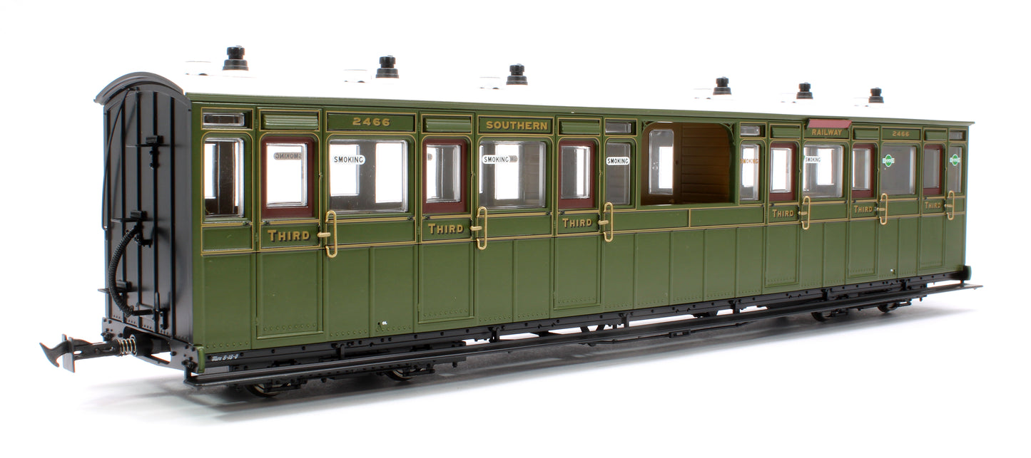 Lynton & Barnstaple Open 3rd Southern SR Olive Green 2466 1924-1935 - DCC Fitted