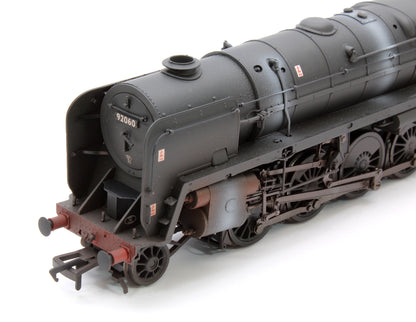 BR Standard 9F (Tyne Dock) with BR1B Tender 92060 BR Black (Late Crest) Steam Locomotive - Weathered & DCC Sound