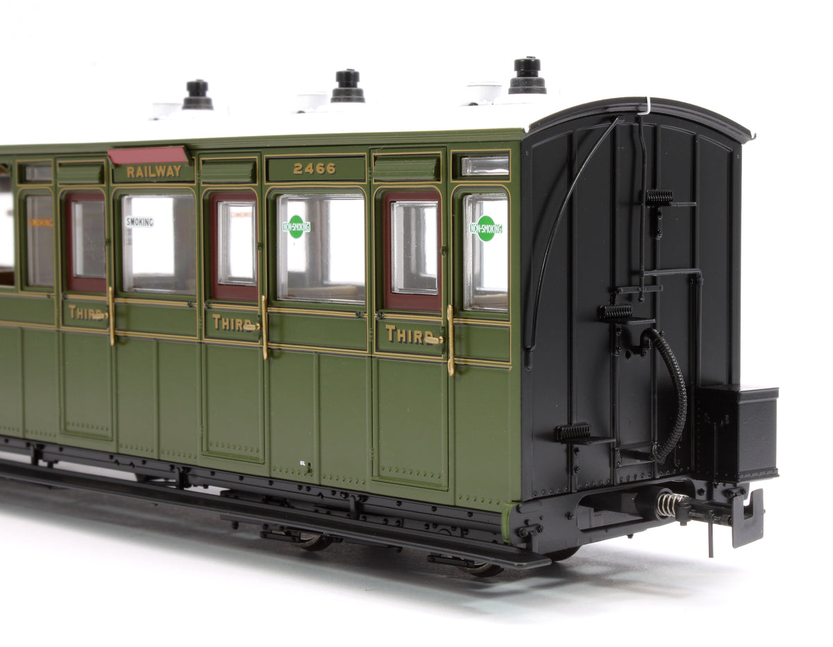 Pre-Owned LHT-7NP-002D Lynton & Barnstaple Open 3rd Southern SR Olive Green 2466 1924-1935 - DCC Fitted