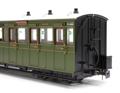 Pre-Owned LHT-7NP-002D Lynton & Barnstaple Open 3rd Southern SR Olive Green 2466 1924-1935 - DCC Fitted