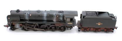 BR Standard 9F (Tyne Dock) with BR1B Tender 92060 BR Black (Late Crest) Steam Locomotive - Weathered & DCC Sound