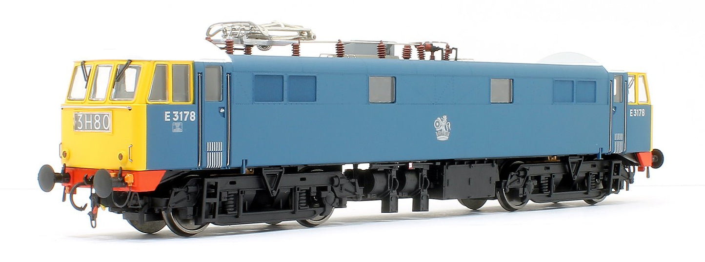 Pre-Owned 8652 Class 86/0 'AL6' Bo-Bo Electric Locomotive BR Blue E3178 with full yellow ends, white cab roof and red bufferbeams