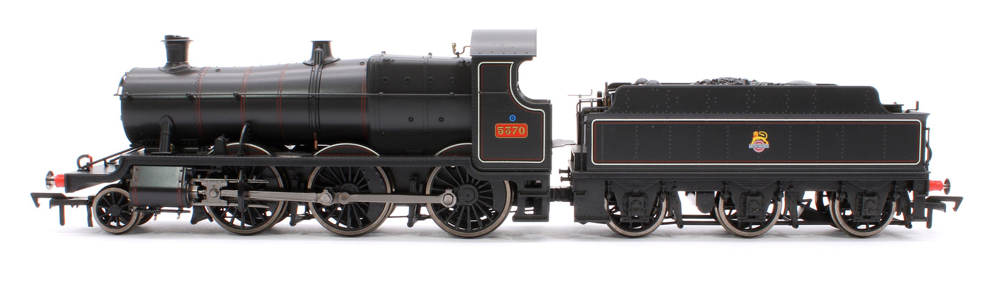 GWR 43xx 2-6-0 Mogul 5370 BR Lined Black Early Crest Steam Locomotive - DCC Sound
