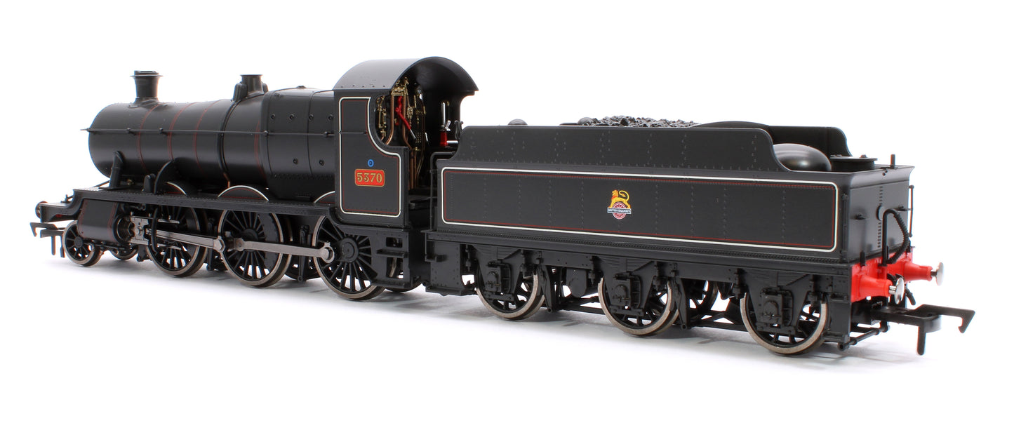 GWR 43xx 2-6-0 Mogul 5370 BR Lined Black Early Crest Steam Locomotive - DCC Sound