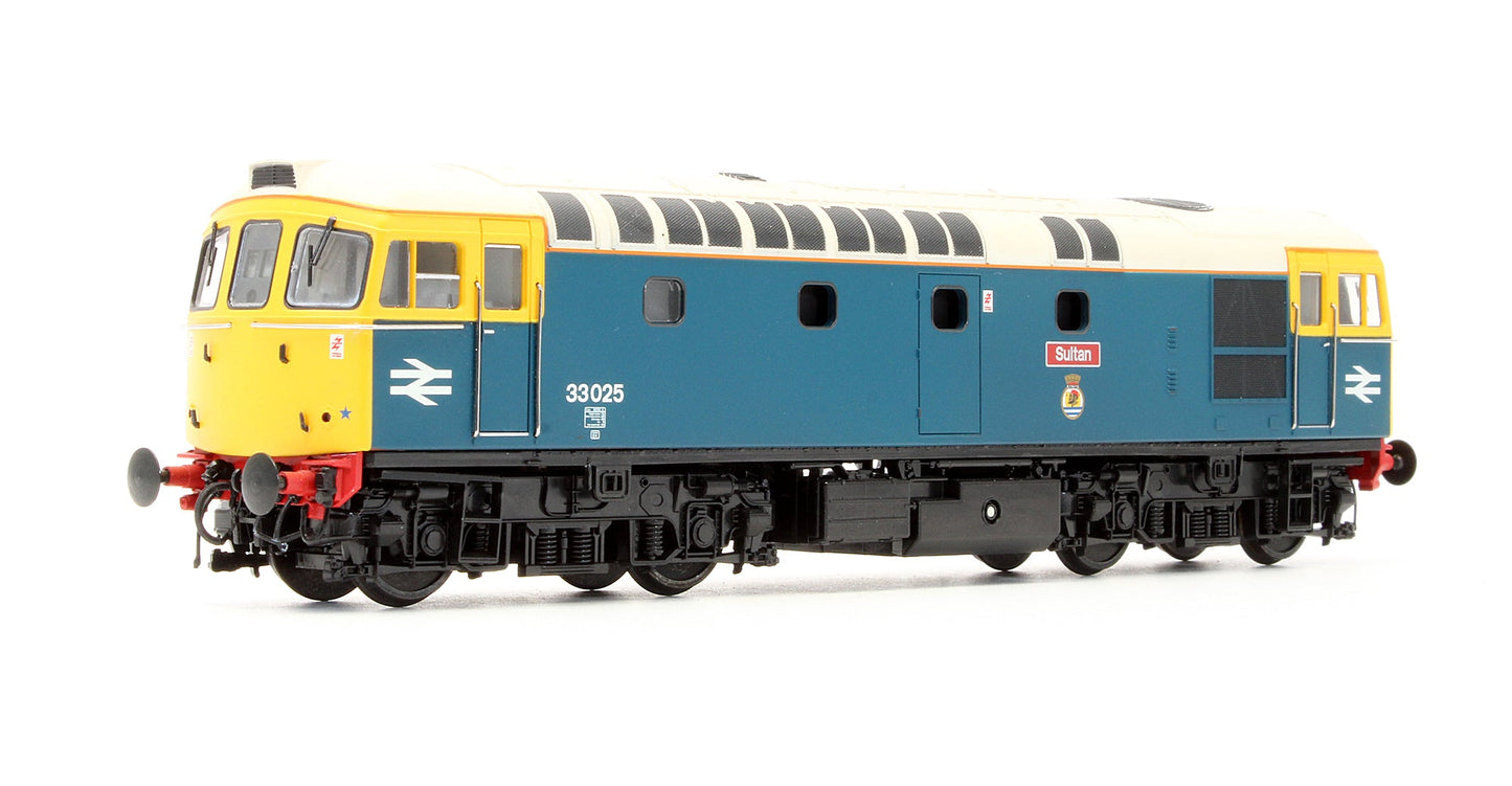 Pre-Owned Class 33 BR Blue 33025 'Sultan' Diesel Locomotive - DCC Fitted