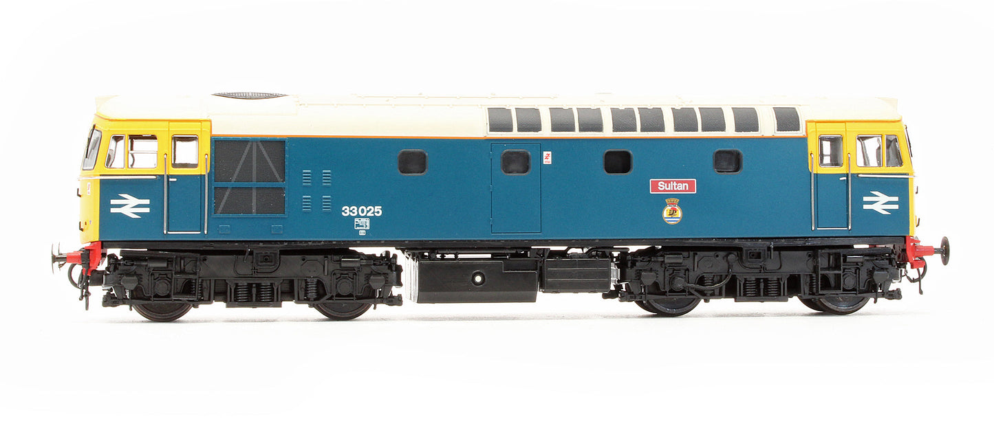 Pre-Owned Class 33 BR Blue 33025 'Sultan' Diesel Locomotive - DCC Fitted