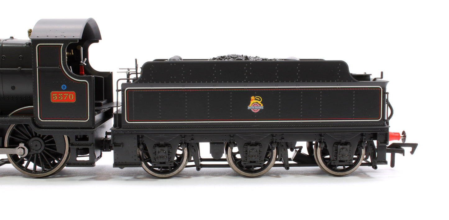 GWR 43xx 2-6-0 Mogul 5370 BR Lined Black Early Crest Steam Locomotive